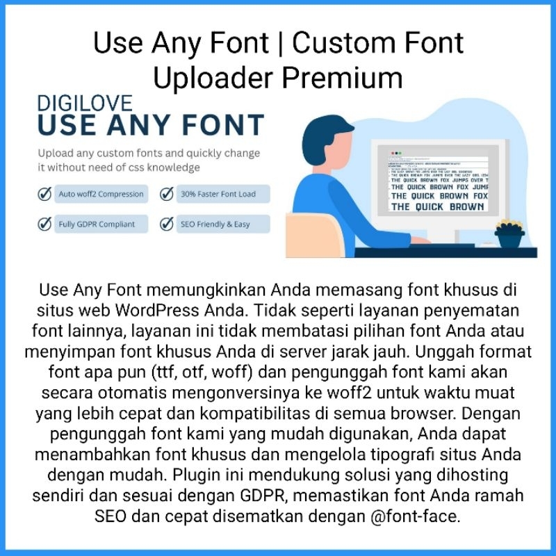 Use Any Font | Custom Font Uploader Premium