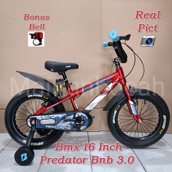 TERMURAH SEPEDA ANAK LAKI LAKI BMX 16 INCH PREDATOR BAN 3.0 BY BNB