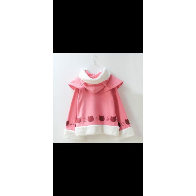 kawaii pink neko jaket preloved