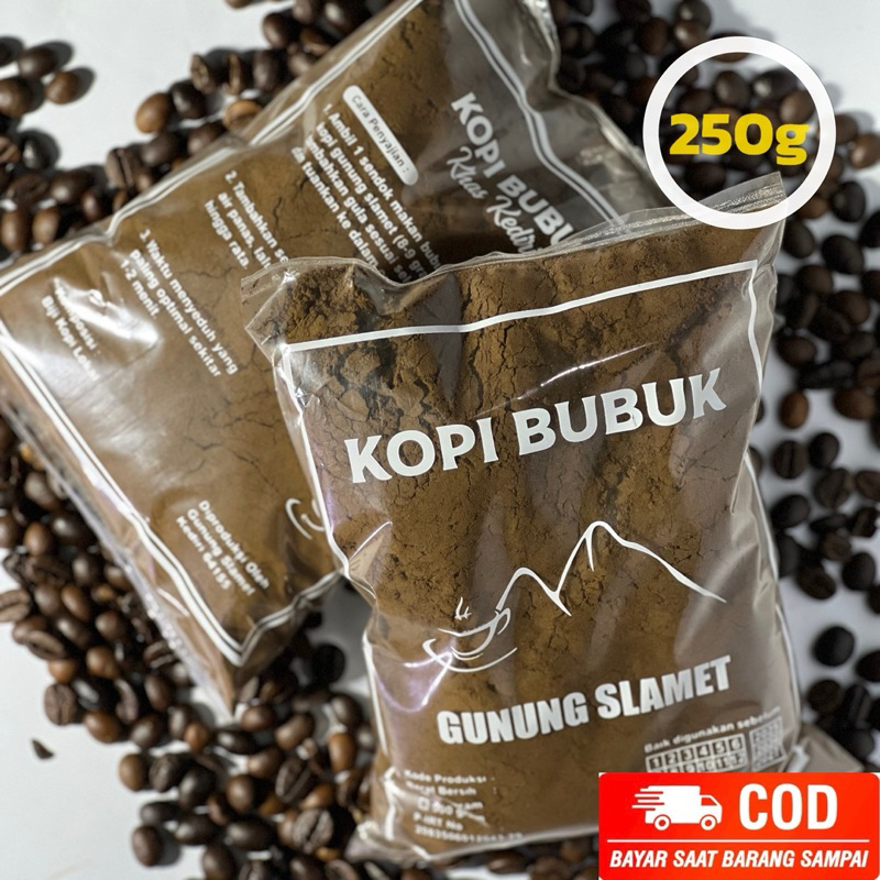 

KOPI BUBUK GUNUNG SLAMET KHAS KEDIRI BERAT 250G ORIGINAL 100%