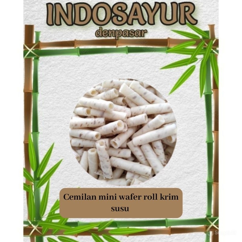 

Camilan mini wafer rasa milk cream 80g _ INDOSAYUR