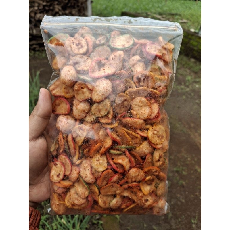 

Krupuk seblak kencur kemasan 100gr-1kg