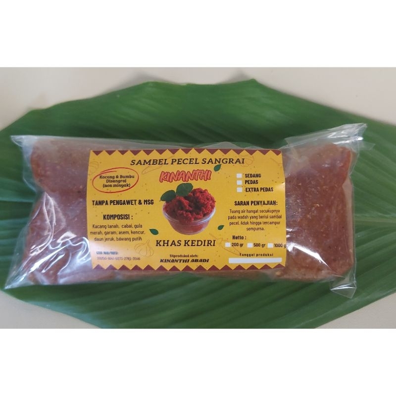 

KINANTI!!!! 200 gr sambel pecel sangrai khas kediri asli murni tanpa pengawet kemasan ekonomis