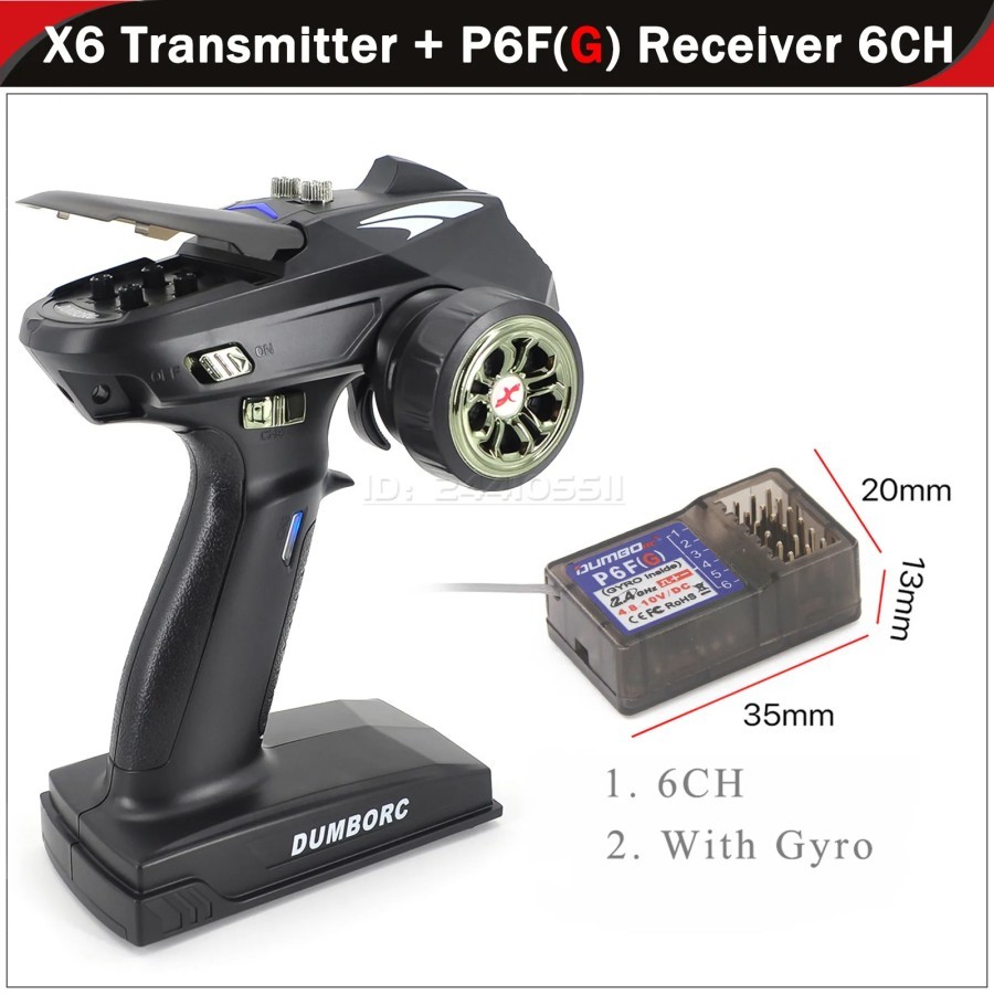 Angkerz DUMBORC X6 with receiver P6F(G) P6FG gyroscope rc crawler DIY rc WPL MN upgrade MN128 MN222