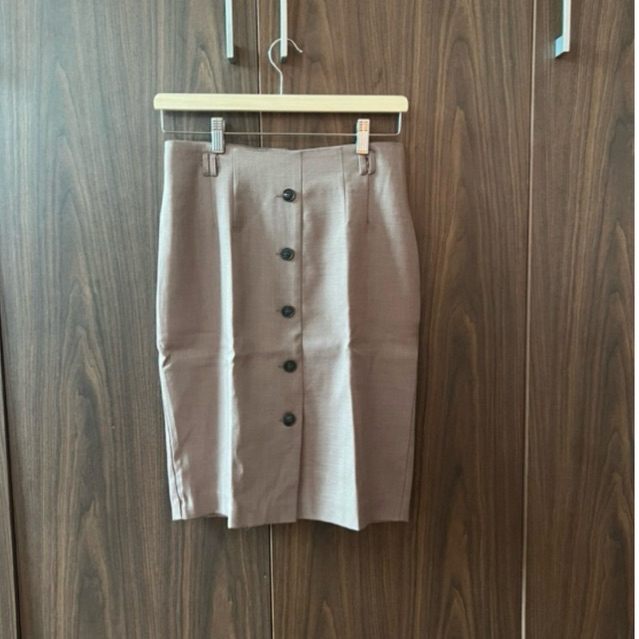 Uptown Girl Button Pencil Skirt