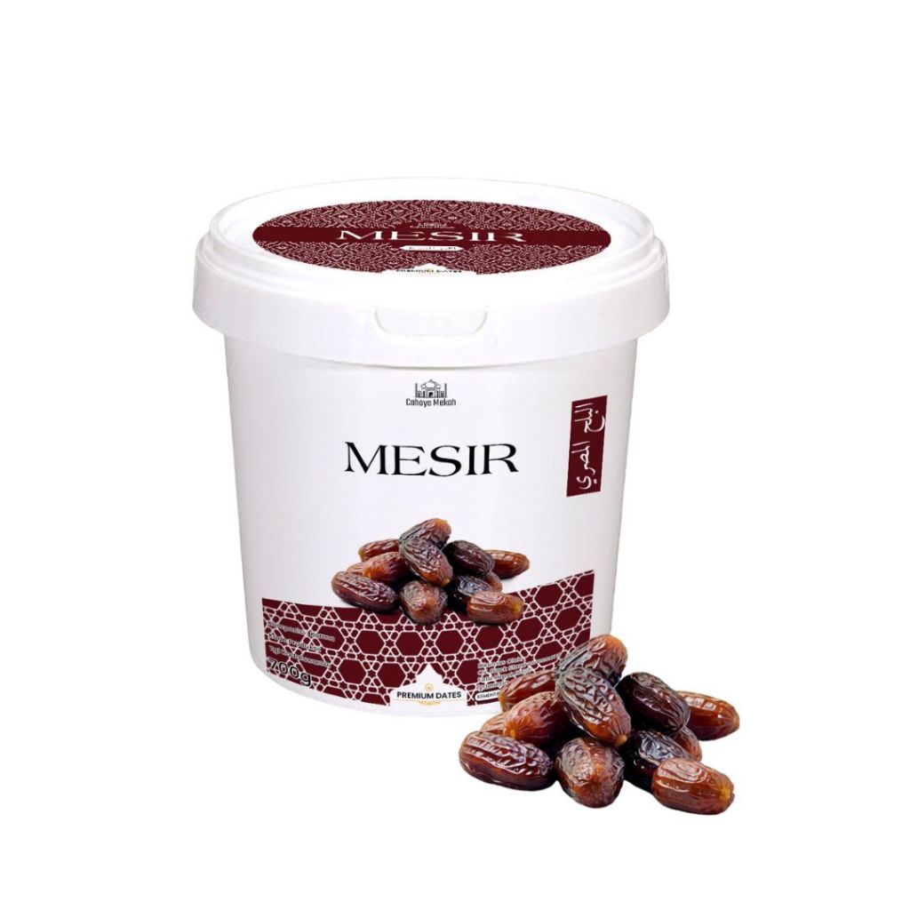 

Cahaya Mekah Kurma Mesir Dates Kemasan Ember Egypt Dates 700g