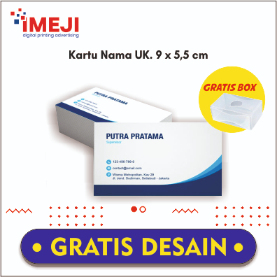 

IMEJI PRINTING - KARTU NAMA // KARTU PENGENAL PERUSAHAAN UK. 9 X 5,5 CM ART CARTOON 260GSM