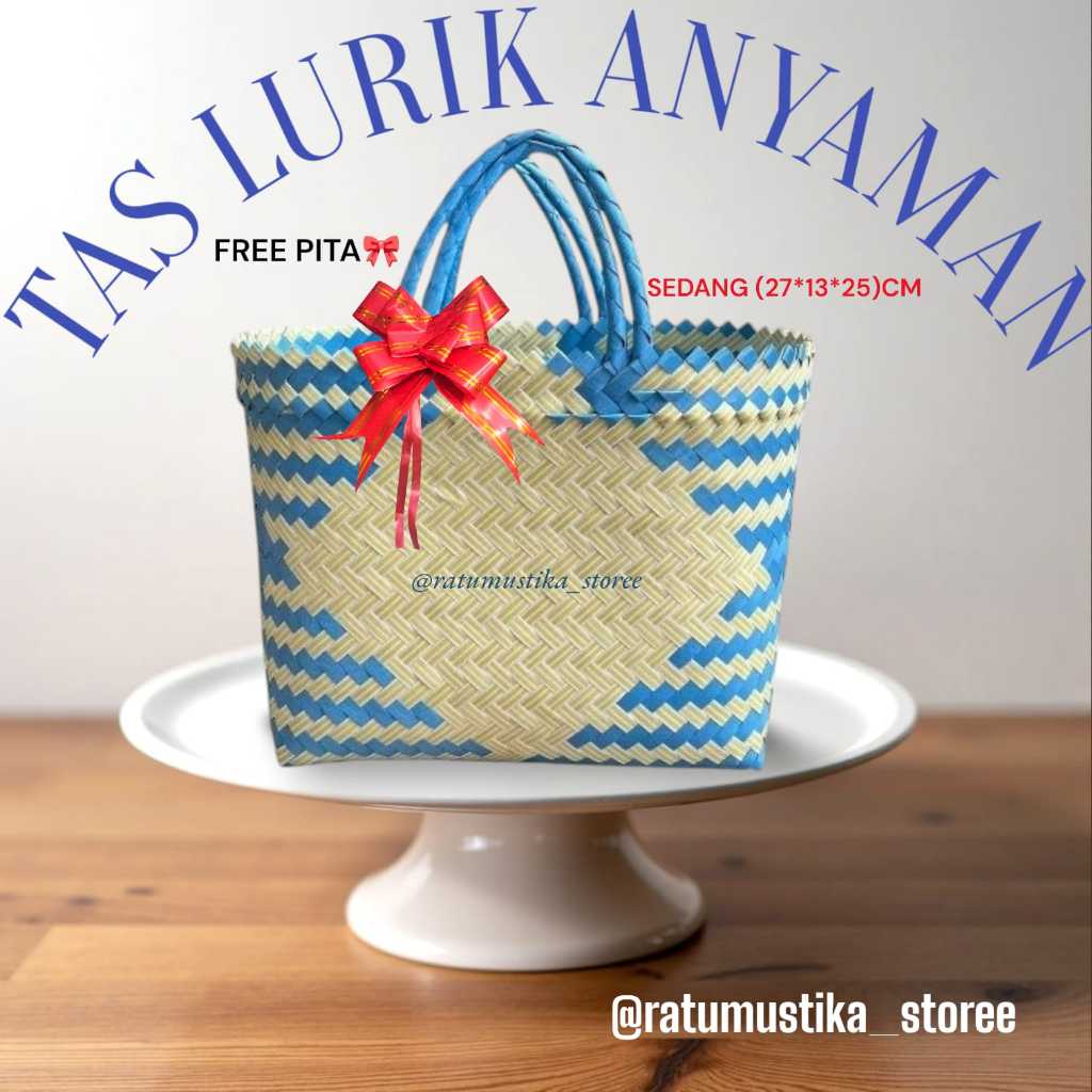 Tas Lurik Anyaman Sedang  FREE PITA