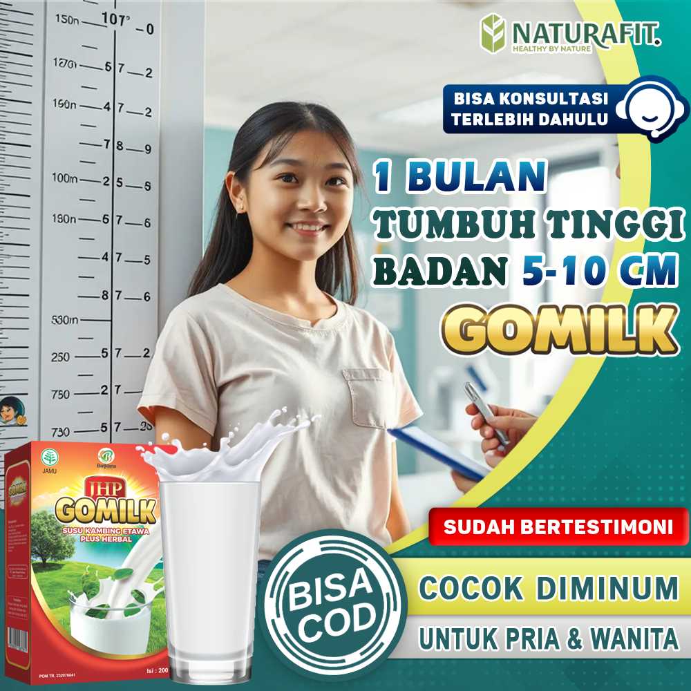 

Susu Peninggi Badan Paling Ampuh Penambah Tinggi Badan Grow Up Penunjang Pertumbuhan Anak Remaja Dewasa Vitamin Penambah Tinggi Badan Cepat Susu kalsium Pria Wanita Obat Peninggi Badan Usia 12 14 15 20 Keatas Gomilk Susu Kambing Etawa