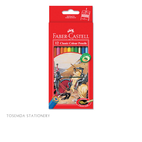 

Faber Castell Classic Colour Pencils / Pensil Warna / 12 L / 1 SET
