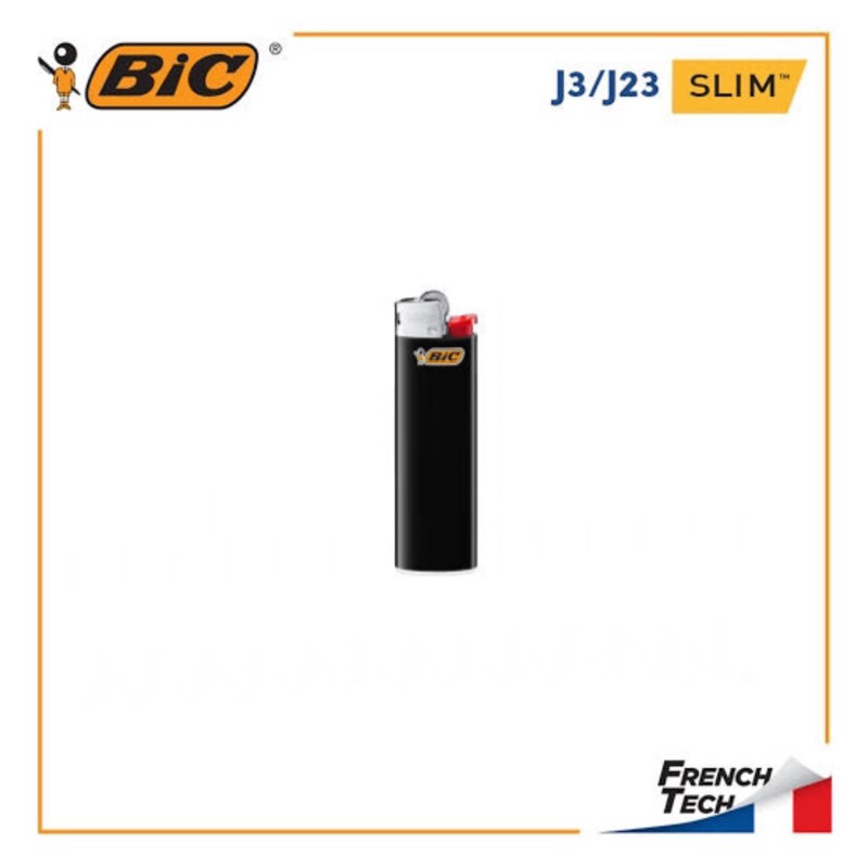 Korek Api BIC Gas Lighter J3 Slim - Black