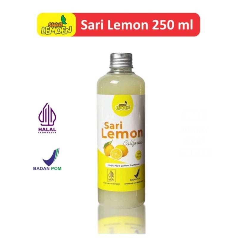 

SARI LEMON MURNI 250 ML BPOM ORGANIK UNTUK DIET