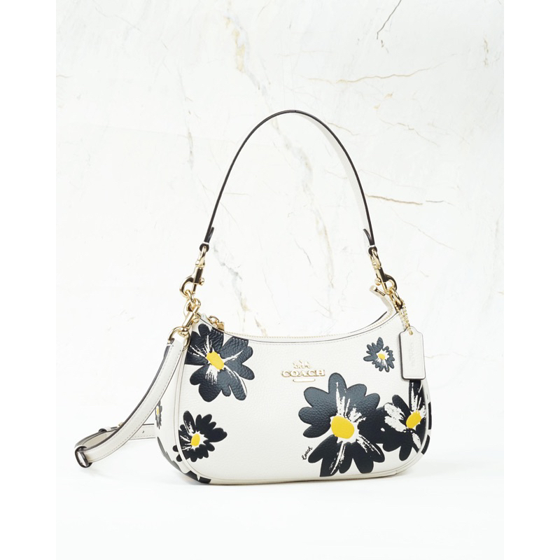 COACH Teri shoulder bag with floral print chalk