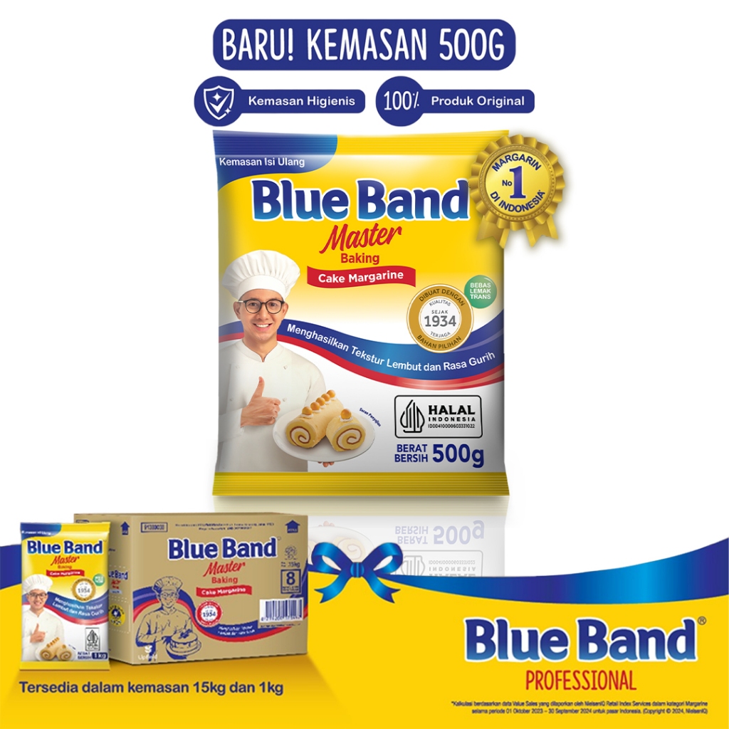 

Blue Band Master Cake Margarine Pouch 500gr