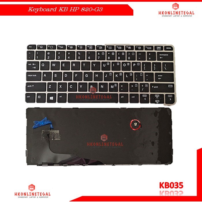 Keyboard Laptop HP EliteBook 725-G3 725-G4 820-G3 820-G4 828-G4 826631-001 No Pointer