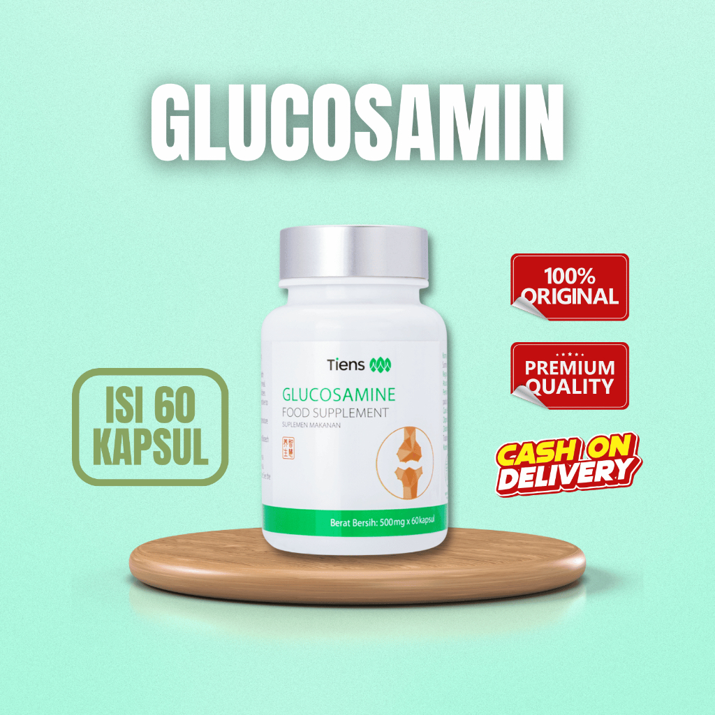 TIENS GLUCOSAMIN 1 BOTOL ISI 100 KAPSUL / NUTRISI PERSENDIAN TIENS / NUTRISI REMATIK TIENS / NUTRISI