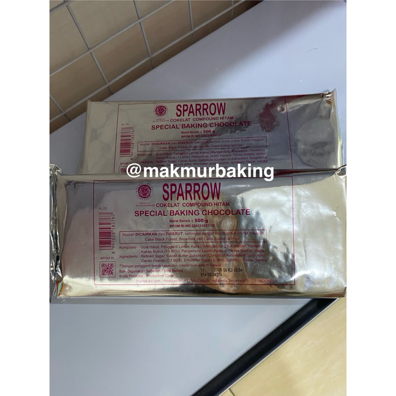

Sparrow Special Baking Chocolate 500gr