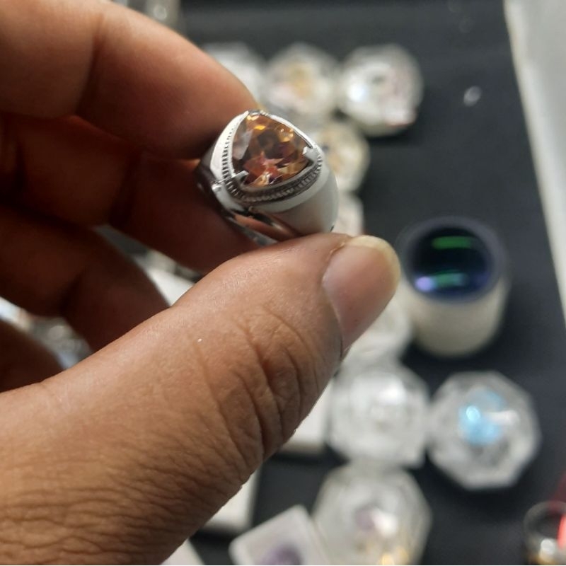 Natural Mystic yellow Topaz asli bermemo