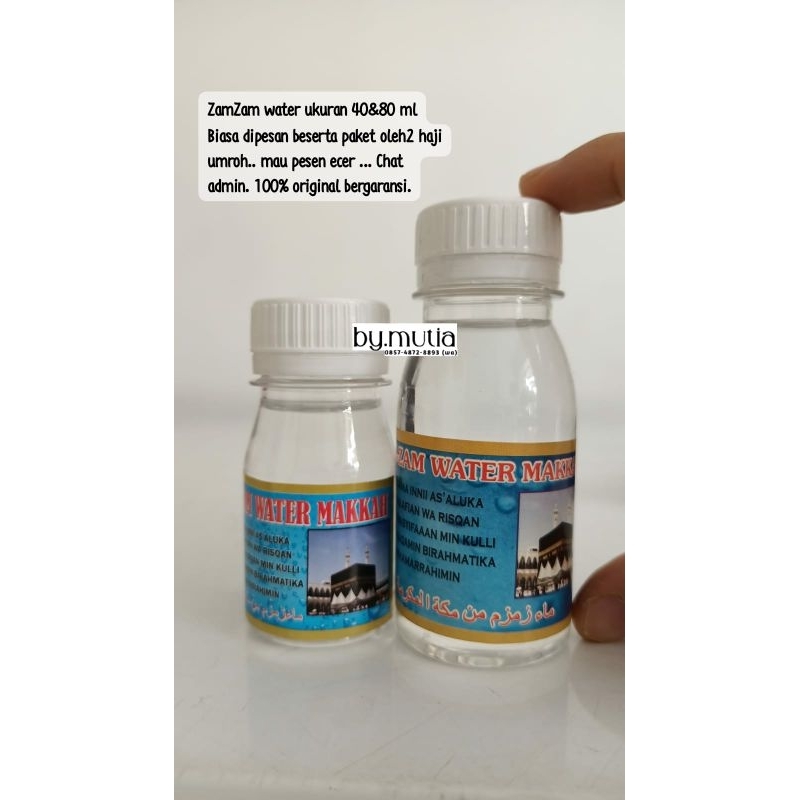

AIR ZAM ZAM BOTOL ukuran 80&40 ml. original (minimal order 6pcs)