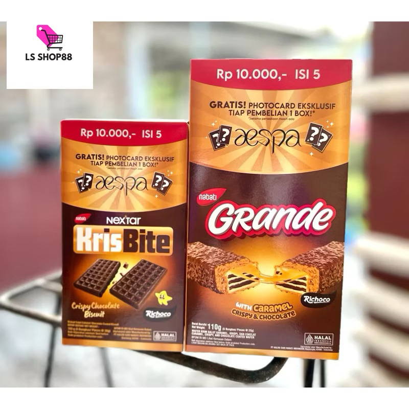 

Nabati Aspa Grande & Kris Bite Chocolate Box isi 5pcs