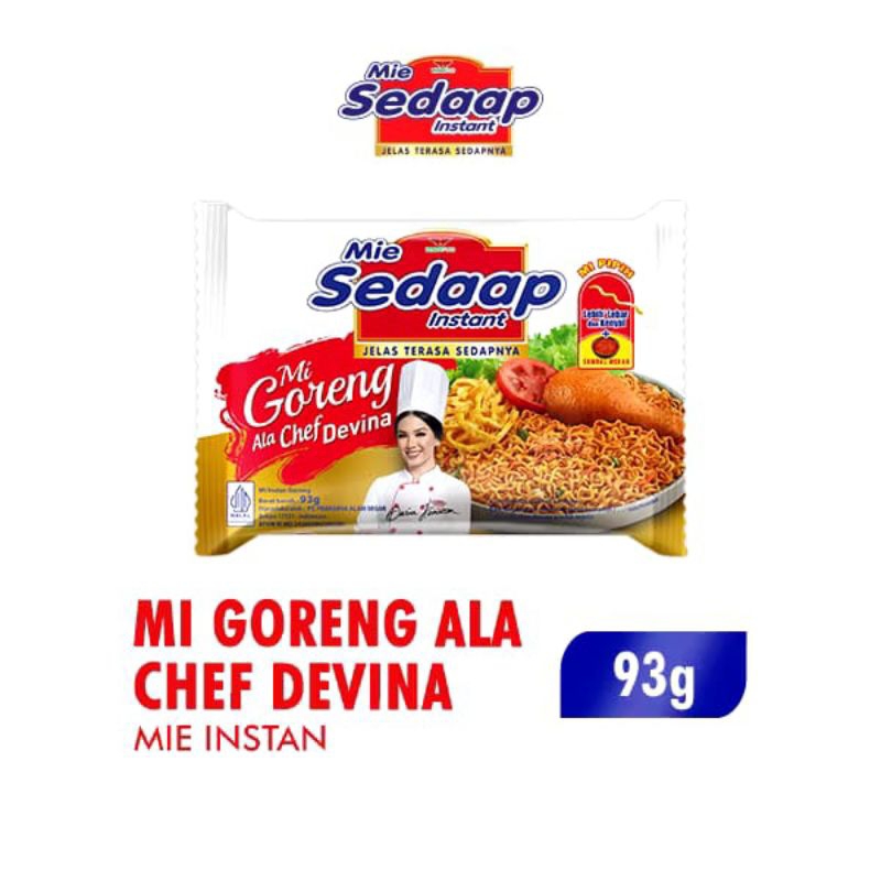 

SEDAAP MIE GORENG INSTAN ALA CHEF DEVINA 98 GR
