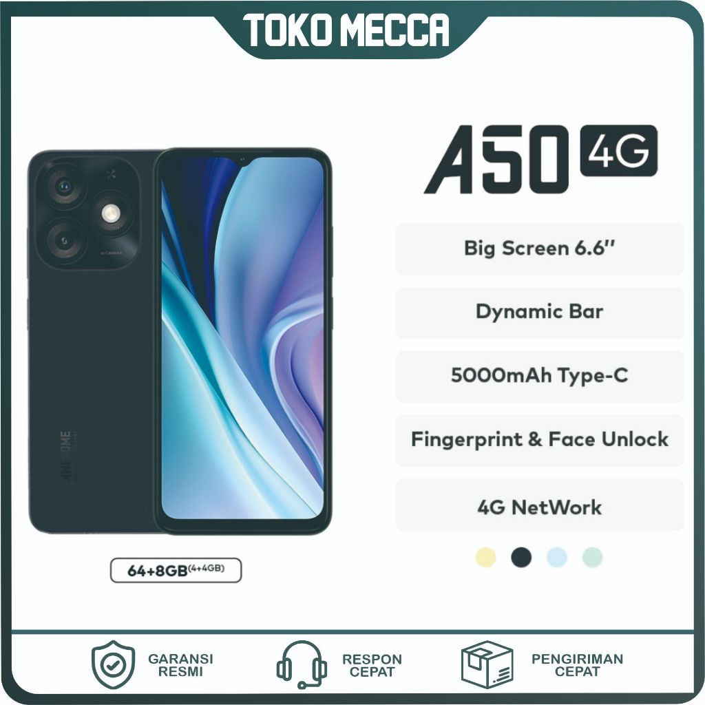 Itel A50 4/64GB & 3/64GB Garansi Resmi