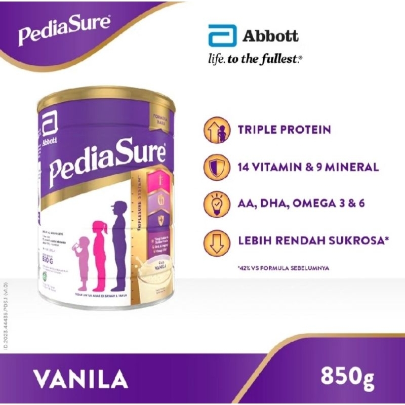 

PEDIASURE Triplesure Madu/Vanila 850gr