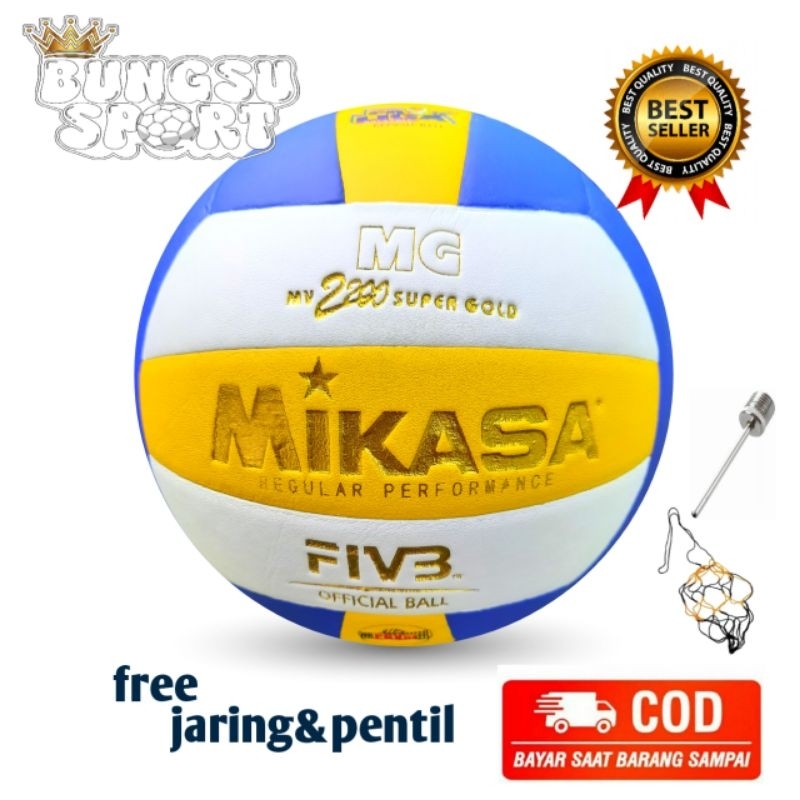 MIKASA bola voli volly proliga mikasa 2200 supergold original import 100% realpict