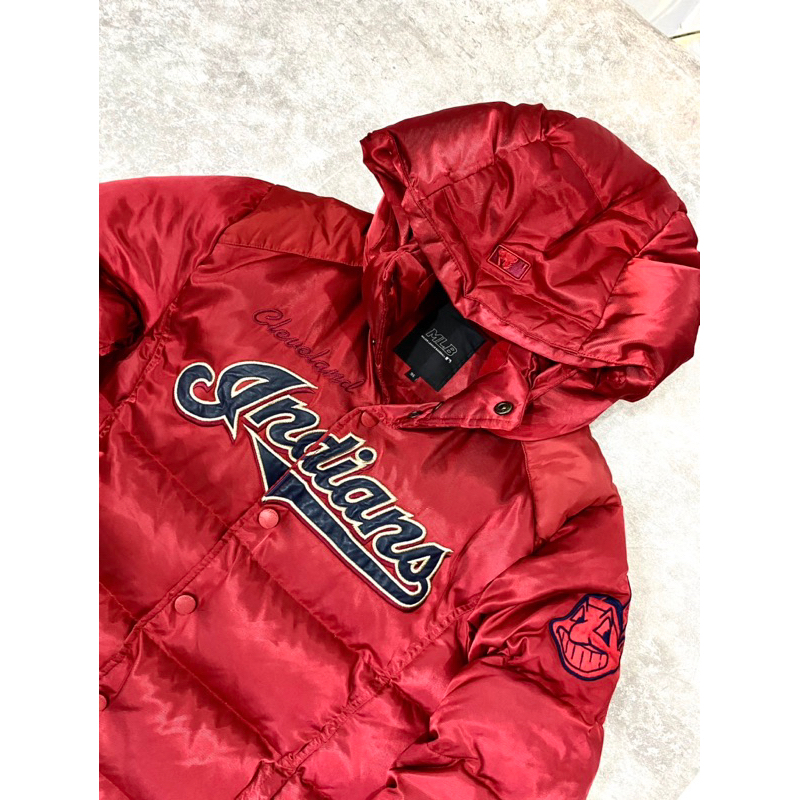 JAKET VARSITY HOODIE MLB INDIANS ORIGINAL SECOND