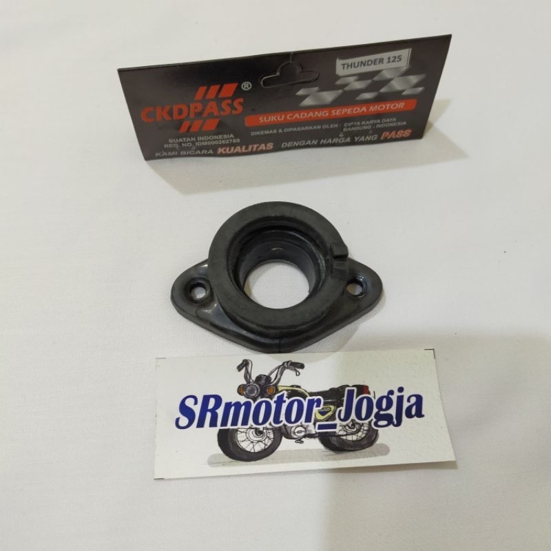 INTEK INTAKE MANIFOLD MANIPOL SUZUKI THUNDER 125 KARET MANIPOL THUNDER 125