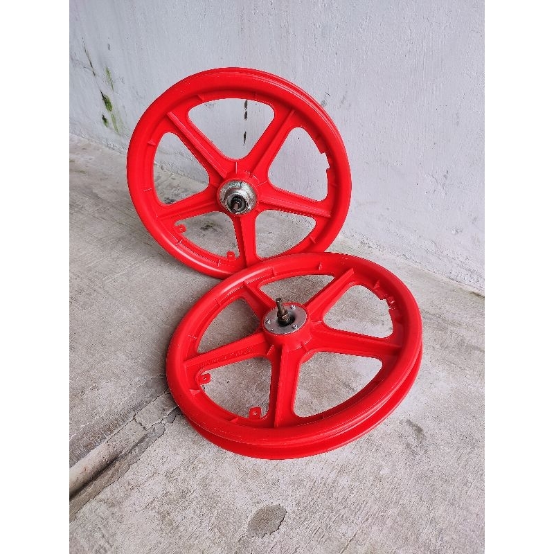 Velg bintang wheelset 16 NOS made in Taiwan osbmx bmx sepeda lipat sepeda anak minion minivelo