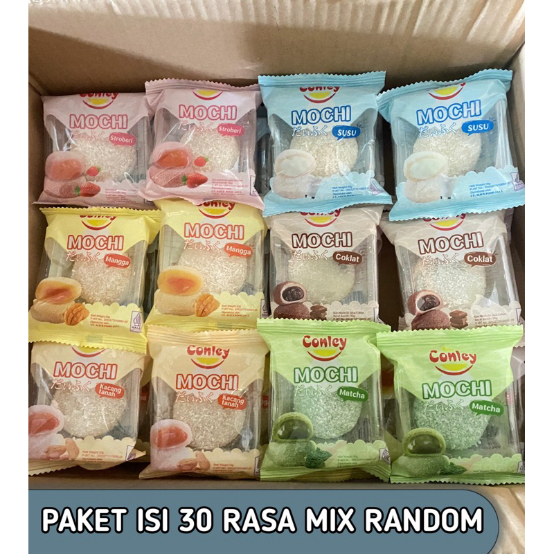 

Paket Isi 30 Rasa Mix Random Conley Mochi Khas Jepang Aneka Rasa isi 30pcs