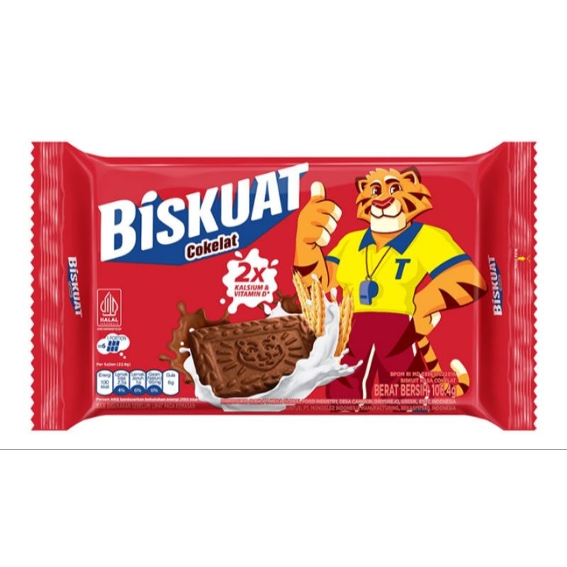 

biskuat biskuit rasa coklat 106,4 gram