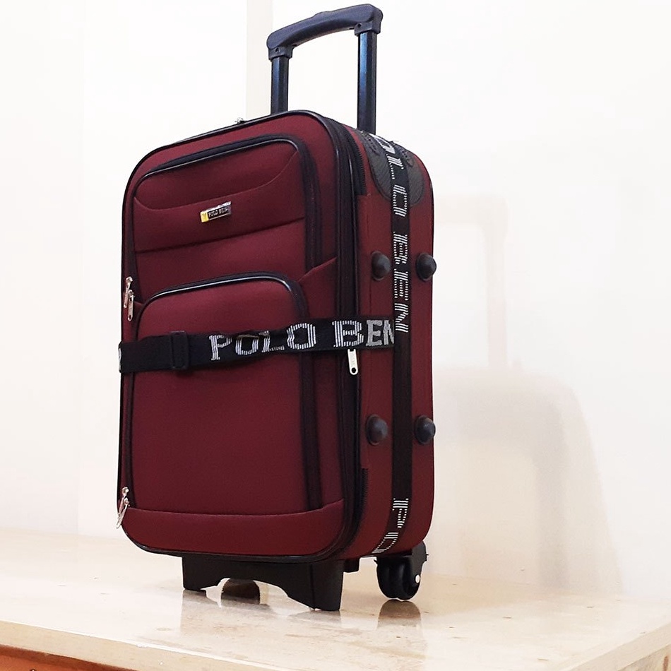 Terbagus Koper Kain Polo 24 inch Random High Quality Harga Termurah