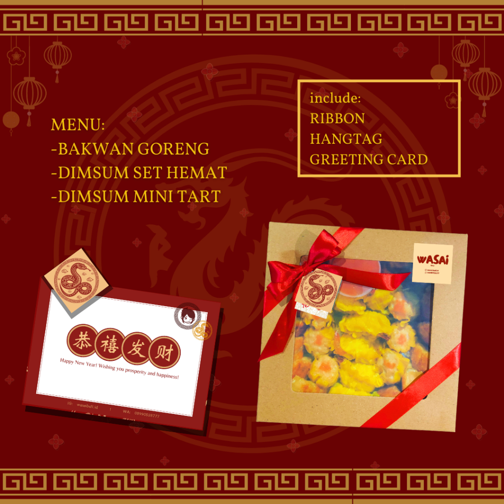 

[Hampers CNY Imlek] Dimsum Siomay Lumpia Ayam Kulit Tahu Nori Premium Hari Raya Chinese New Year Kado Ulang Tahun Parcel Bingkisan Hajatan Sangjit HOMEMADE Julians Kitchen