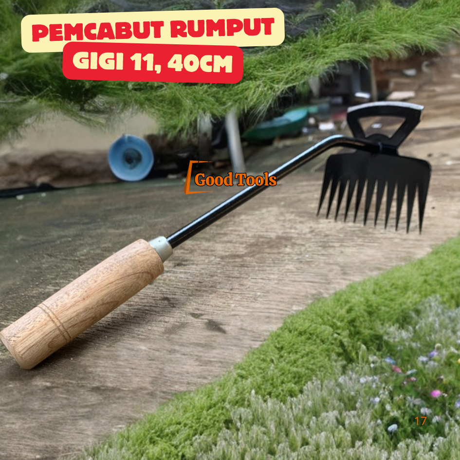 pencabut rumput gigi 11 / Cangkul Pacul Alat Pencabut Cabut Rumput (cabut rumput BESAR) / Garden Can