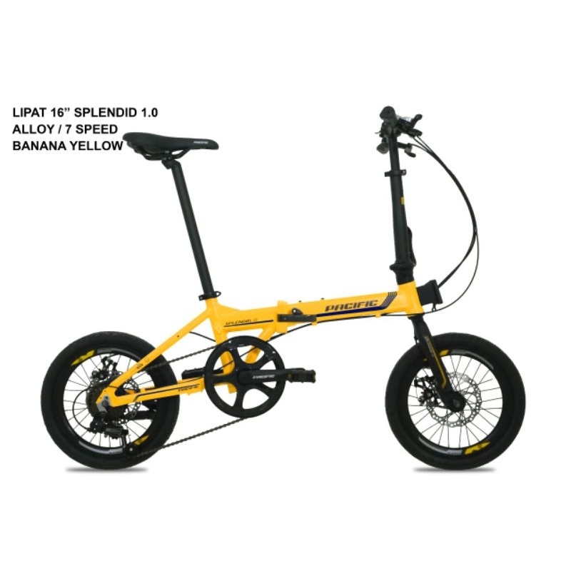 Sepeda Lipat 16 20 inch alloy pacific splendid 10.0 exotic explore 10.0 rem hydraulic folding bike