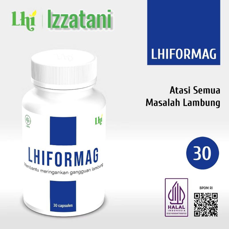 Lhiformag  Liza Herbal Untuk Lambung 30 Kapsul Untuk Maag