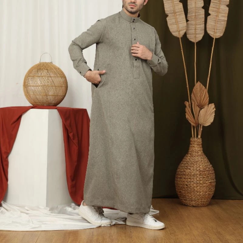 jubah wool pria jubah manset pria jubah wool manset jubah assyauqie