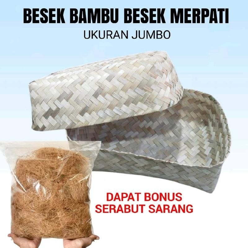 Besek merpati besek bambu 40x25 kandang merpati dupon merpati