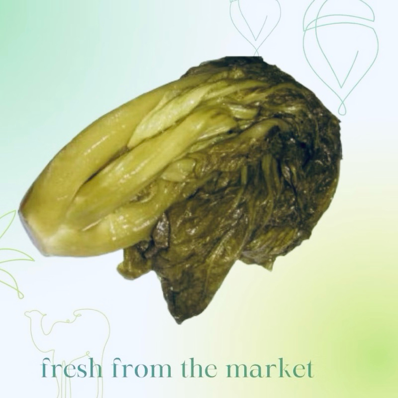 

sayur sawi asin atau kiam chai fermentasi fresh enak