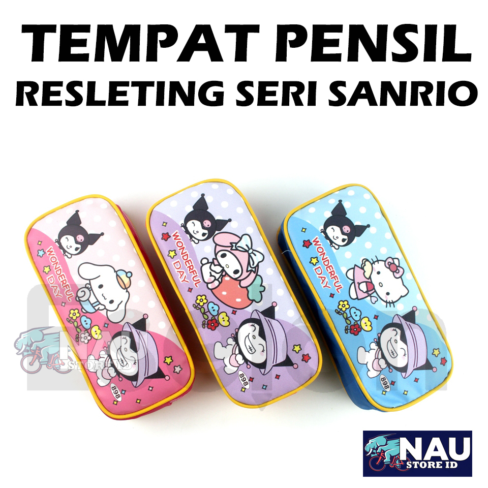 

TEMPAT PENSIL RESLETING SERI SANRIO / KOTAK PENSIL RESLETING SANRIO / PENSIL CASE ANAK MOTIF SANRIO - TEMPAT PENSIL - NAU STORE ID