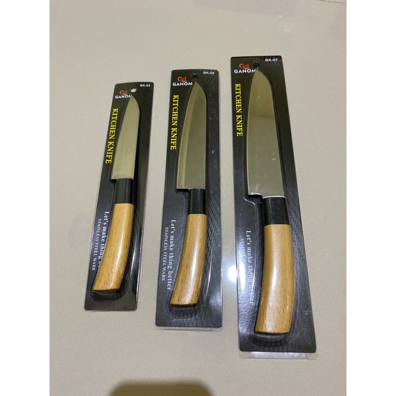 pisau dapur / pisau tajam / pisau gagang kayu