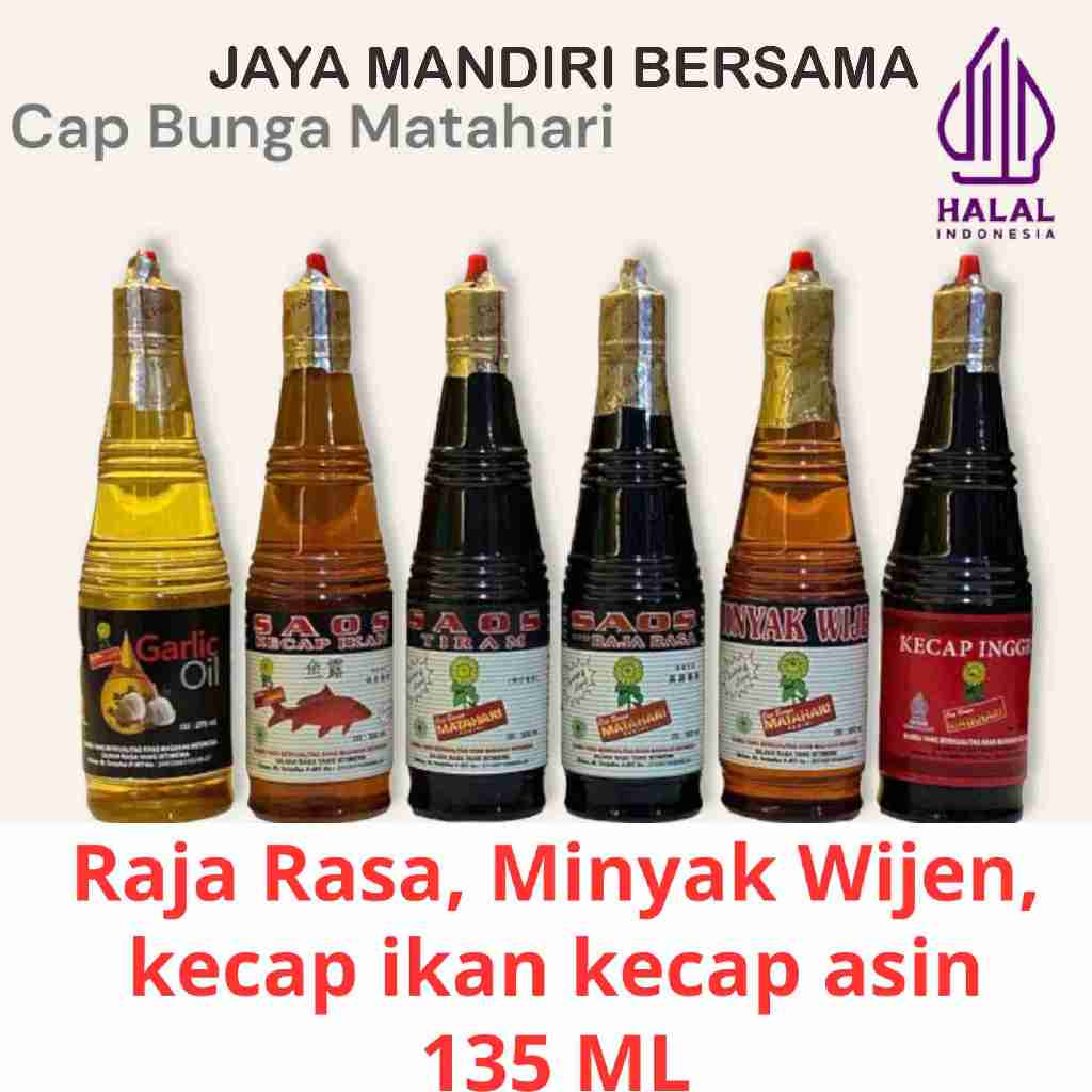 

Saos Raja Rasa | Minyak Wijen | Saos Tiram | Kecap Ikan | Cap Bunga Matahari / Cap Bunga Matahari Minyak Wijen Kemasan 150ml Minyak Wijen Sedap Dan Lezat