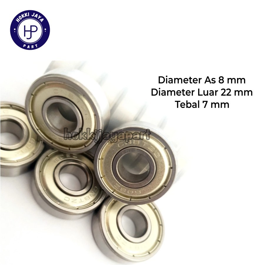 BEARING 608 Z Diameter as 8mm u/ Dinamo Kipas Angin / Mesin Indoor AC