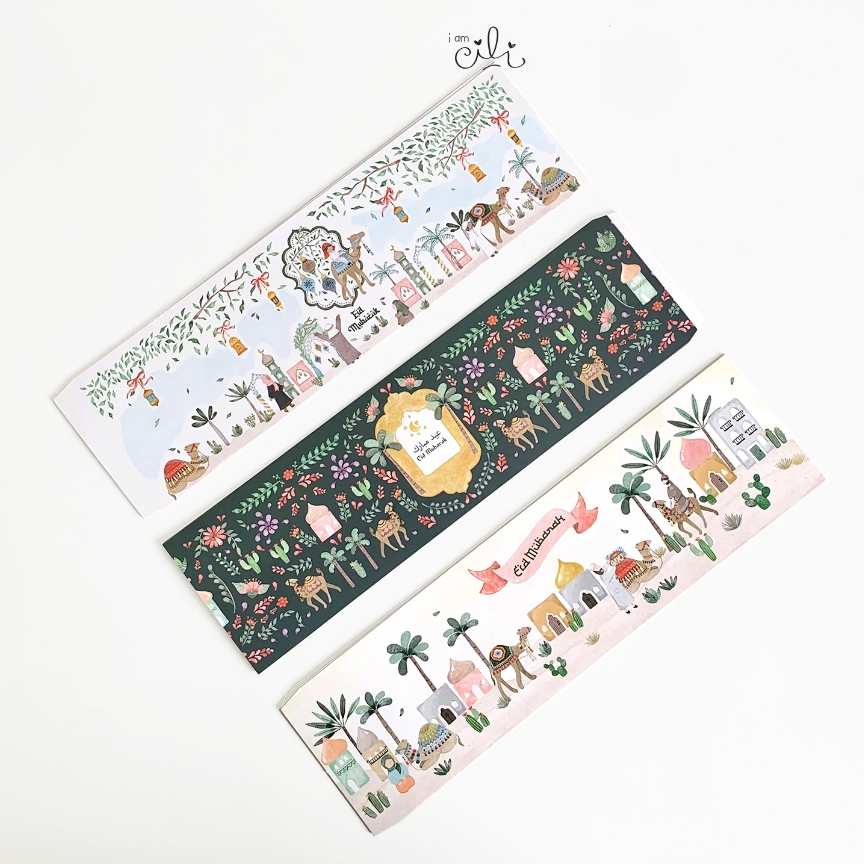 

( BELT 32 x 9 cm LEBARAN ) sleve selongsong toples kotak jar 800 Idul Fitri (isi 15)