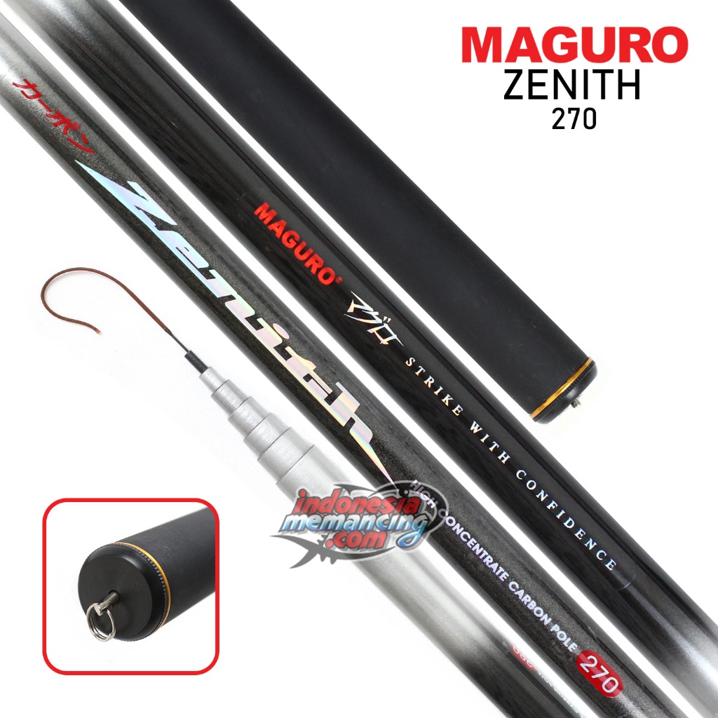 Joran Tegek MAGURO ZENITH | 270 330 360 390 450 540 | Carbon Keiryu | Ruas Pendek Lentur ~ IM Store