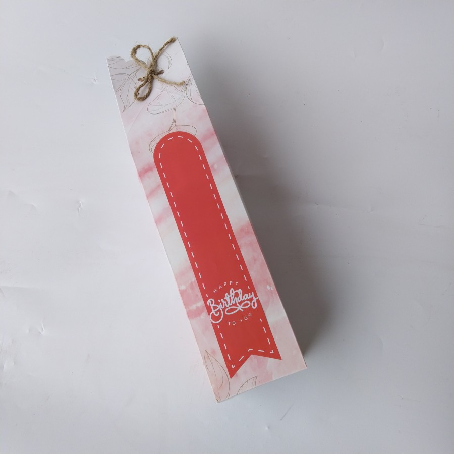

10 Pcs Sticker Seal Happy Birthday Warna Pink Bahan Chromo Lintex Ukuran 4x19.5 cm