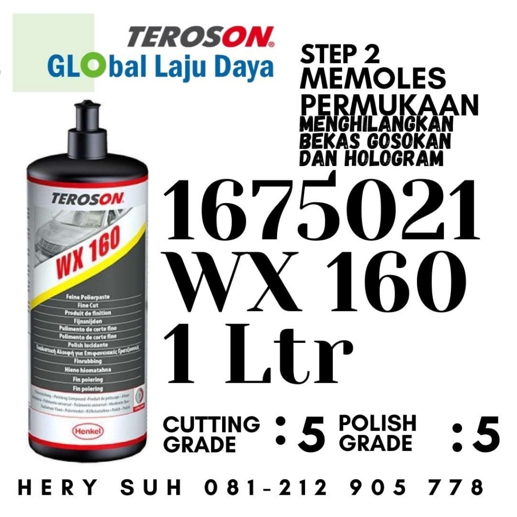 Desyallshop Teroson Wx 160 Fine Cut Polishing Compound Step 2 /Poles Mobil