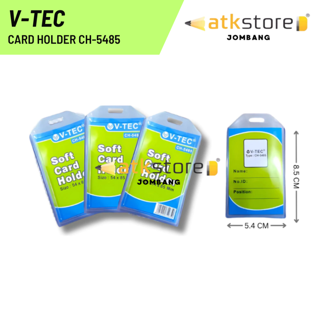

V-TEC Soft Card Holder CH-5485 Transparant / Kartu Nama ID Card Transparan Name Card